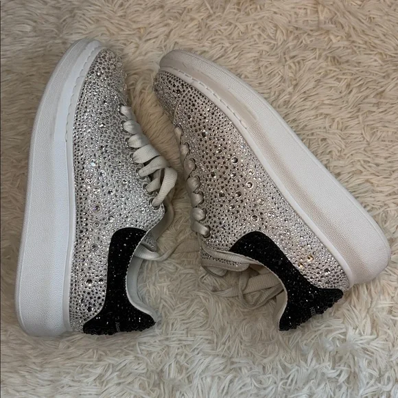 Alexander McQueen Oversized Sneakers Custom Rhinestone Bling – One of a Kind - Picture 6 of 8